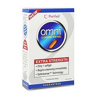 Omni Cleansing Softgel - Extra Strength Cleansing Immediately, 1 Fast Dissolve Softgel,(Puri-Clean)