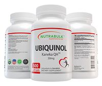 NutraBulk Premium Ubiquinol 50mg Soft Gels - 500 Count