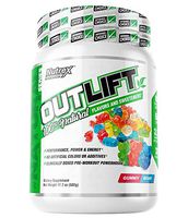 Nutrex Research Outlift | Naturally Sweetend and Flavored Pre-Workout Powerhouse | Citrulline, BCAA, Creatine, Beta-Alanine, Taurine, Banned Substance Free | 20 Servings (Gummy Bear)
