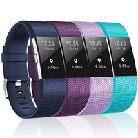 ZEROFIRE Compatible for Fitbit Charge 2 Bands, Adjustable Sport Wrist Bands Strap for Fitbit Charge 2, Women, Men, Pack of 4