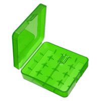 Hard Portable Plastic Storage Box Case Holder For 4 x 18650 Battery,Tuscom (Green)