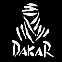 Dakar Letter Print Car Vehicle Truck Window Body Reflective Sticker Decal Decor - White