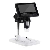 Hukai 1000X Digital Microscope Camera Video 720p With 4.3" LCD Screen & Holder & 8 Led