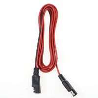 SAE to SAE Extension Cable 2 Pin Quick Disconnect Extension Cable with Dust Cover (2m)