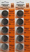 Loopacell Lithium Battery CR2430-10 Pcs Pack - 2 Blisters 3V Lithium Button Cell