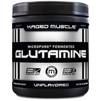KAGED MUSCLE, L-Glutamine Powder 300 Gram, Vegan, Support Muscle Recovery, Post Workout, Glutamine, Banned-Substance Free, Unflavored, 60 Servings