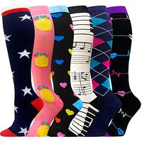Compression Socks for Women&Men 20-30mmHg (6 Pairs) - Best for Running, Travel,Cycling,Nurse,Pregnant