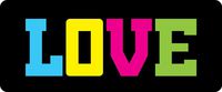 MFX Design Love Helmet Sticker Decal Toolbox Sticker Decal Laptop Sticker Decal Hard Hat Sticker Decal Vinyl - Made in USA 3.5 in. x 1 in.