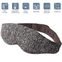 Rooftree-Moist-Heat-Eye-Compress-Mask, Electric USB Heated Eye Mask, Adjustable Temperature Time Control, Comfortable Hot Compress Therapy, Sleep Mask for Puffy Eyes, Dry, Tired Eyes and Dark Circles