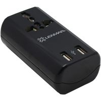 LENMAR AC150USBK Ultracompact All-in-One Travel Adapter with USB Port (Black) electronic consumer