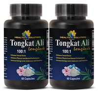 Tongkat ali 200 1 Extract - TONGKAT ALI Root Extract 100 : 1 400MG - Increase Testosterone Levels (2 Bottles)