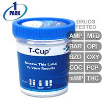 MiCare [1pk] - 10-Panel Multi Drug Test Cup (AMP/BAR/BZO/COC/mAMP/MTD/OPI/OXY/PCP/THC) #MI-TDOA-4104
