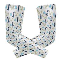 Men's UV Protection Arm Sleeve Blue Dinosaur Gifts Compression Arm Sleeve, Skin Protection Cooler Cycling Sleeves for Outdoor Activities to Cover Arms
