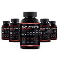 Alphatesto Boost X Capsules/Pills for Men - 5 Bottles 300 Capsules