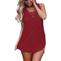 Iusun Women's Maternity Vest Tops Double Tank Layer Comfy Plus Size Sleeveless T-Shirt Blouse Mom Nursing Breastfeeding Pregnants Summer Cloth