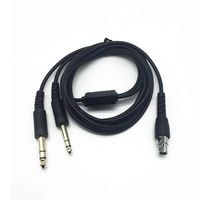 Fumei Mini XLR Military Headset to GA Dual Plugs Headset Adapter Cable for David Clark Avcomm ASA ect Headsets with Mini XLR 5-Pin Plug