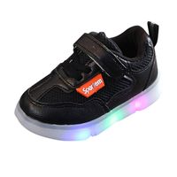 Toddler Baby Kids Boys Girls Breathable LED Lighted Flashing Luminous Skate Sneakers Walking Running Shoes