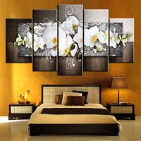 QIUUE Modern Decorative Painting Wall Art Canvas Painting Inkjet Canvas Painting Abstract Painting 5 Pieces (B)