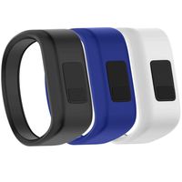 CharmingElf Replacement Bands Compatible for Garmin vivofit jr Bands and vivofit jr 2/3 Bands Soft Silicone Loop Wristbands for Kids Woman Man(Large-6.6 inches (170 mm),3PCS Color1)