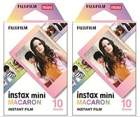 Fujifilm Instax Mini Instant Macaron Film, 10 Sheets, 2 Value Set