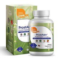 Zahler ProstAid+, Prostate Health Supplements for Men, Prostate Support Supplement Supporting Urinary Health, Certified Kosher, 60 Vegetarian Softgels