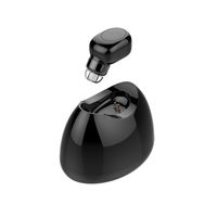 Mini Bluetooth Headphone, Aimitek X11C Invisible Wireless Earbud with Microphone, 6 Hours Playing Time Magnetic Earphone Earpiece Car Headset Charger Box for iPhone X 8 Samsung LG (Black)