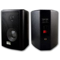 Acoustic Audio 151B Indoor Outdoor 2 Way Speakers 600 Watt Black Pair