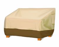 Pyle Armor Patio Loveseat Cover - Outdoor Lawn Veranda Porch Furniture Cover with Air Vent - for Ottoman/Wicker Chair/Sofa - Fits 76" L x 32.5" W x 33" H(Back) 25" H(Front) Loveseat - PVCBN72