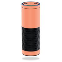 MightySkins Skin Compatible with Amazon Echo - Solid Peach | Protective, Durable, and Unique Vinyl Decal wrap Cover | Easy to Apply, Remove, and Change Styles | Made in The USA