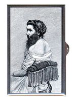 Bearded Lady Circus Sideshow Freak 1892 Decorative Pill Box