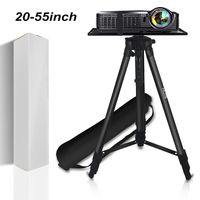 Projector Stand,Laptop Stand,Aluminum Multifunction Tripod Stand with Tray Adjustable Tripod Laptop Projector Stand, 20" to 55" Universal Device Stand Perfect for Stage or Studio Use