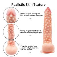 10.6 Inch Realistic Real Soft Dîldɔ Waterproof Tools for Women Female with Suction Cup for Bedroom Play (Color : Flesh) - Dilo Dicks for Women