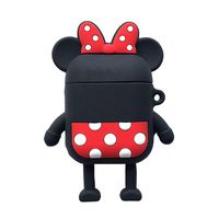 UR Sunshine AirPods Case, Super Cute Cartoon Monster Character Soft TPU Silicone Case Cover, Funny Standing Monster Protective Skin for AirPods1/AirPods 2-Minnie