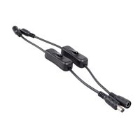 Conwork 4-Pack Inline DC Power Switch Extension Cable Male to Female 5.5mm x 2.1mm Barrel for LED Strip Light and Other Low Voltage Applications