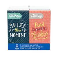 Kleenex Trusted Care Facial Tissues, 8 On-The-Go Travel Packs, 10 Tissues per Pack (80 Tissues Total)