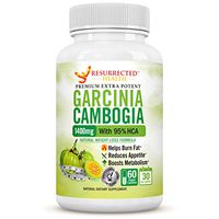 Pure Garcinia Cambogia Extract 95% HCA Highest Potency - 1400mg - Fast Acting Diet Pills to Help Boost Metabolism - Natural Appetite Suppressant & Carb Blocker - #1 Fat Burner for Max Weight Loss