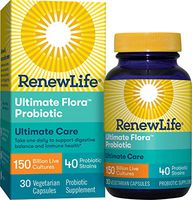 Renew Life Adult Probiotic - Ultimate Flora Ultimate Care Probiotic Supplement - Gluten Free - 150 Billion CFU - 30 Vegetarian Capsules