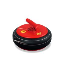 ZUEN Curling Game, Electronic Curling Game Play Toys for Friction Free Play Battery Operated Ice Hockey Toys Indoor Toys,Red