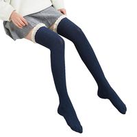 Jushye Womens Thigh High Socks, Christmas Over The Knee Long Socks Lace Thigh High Stocking Socks (Blue)