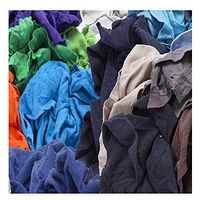 50 Lb. Box of Reclaimed Colored T-Shirt Rags for Mechanics and Industrial Use