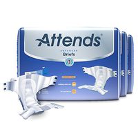 Attends Advanced Briefs with Advanced Dry-Lock Technology for Adult Incontinence Care, Large, Unisex, 24 Count (Pack of 3)