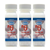 Cold Medicine and Sore Throat Relief, Natural Treatment of Colds, Sore Throats, Runny Nose, and Burns, Hyland's #5 Cell Salt Kali Muriaticum 30X Tablets, 500 Count (Pack of 3)