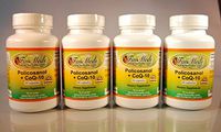 Policosanol + Coq10, Polycosanol, Cholesterol Aid, Heart Health, Made in USA - Various Sizes (4 Bottles - 240 [4x60] Capsules)