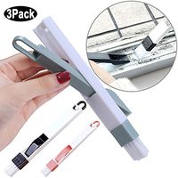 Hand-held Tools Window Track Cleaning Brushes with Dustpan Gap Groove Computer Keyboard Cleaning Tools Door Track Corner Cleaner Mini Broom Dust Collector 3 Pack Fit in Small Places Black Pink Green