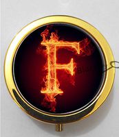 BlackKey Letter F 3-Compartment Decorative Pocket Gift Box Case Organizer for Pill, Color 2 -1360