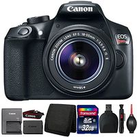 Canon EOS Rebel T6 18MP Digital SLR Camera with 18-55mm IS II Lens and Accessory Bundle
