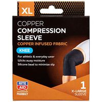 Rite Aid Pharmacy Knee Copper Sleeve, Extra Large Size