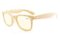Eyekepper Readers Beige Stripe Bamboo Wood Design Classic Computer Glasses Computer Reading Glasses +0.5
