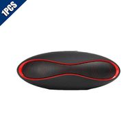 Comidox 1PCS Potable Mini Bluetooth Wireless Speaker Rugby Shape Super Bass Speaker Hands-Free with TF Card Slot USB Port for Smartphone Tablet PC