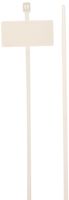 Morris Products 20363 Marker Nylon Cable Ties, 7-7/8" Length, 0.098" Width, 18lbs Tensile Strength, 1.97" Max Bundle Diameter (Pack of 100)